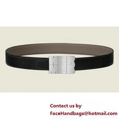 Hermes Typo belt buckle & Reversible leather strap 32 mm 05 2023